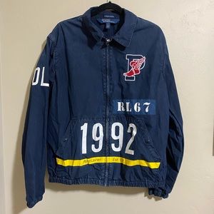 LIMITED EDITION Polo Ralph Lauren P Wing Indigo Stadium Jacket RRL 1992